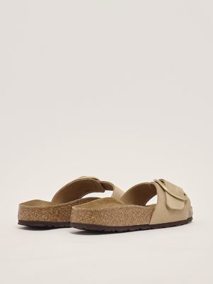 3. Madrid Big Buckle nubuck leather sandals for women Sand