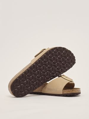 4. Madrid Big Buckle nubuck leather sandals for women Sand