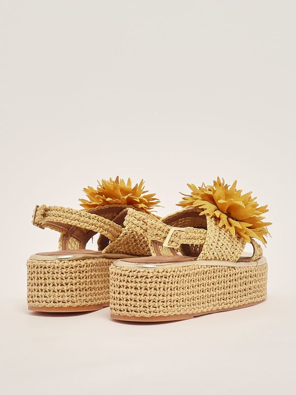 3. Women's raffia sandal Beige Fiorina 213j533fp