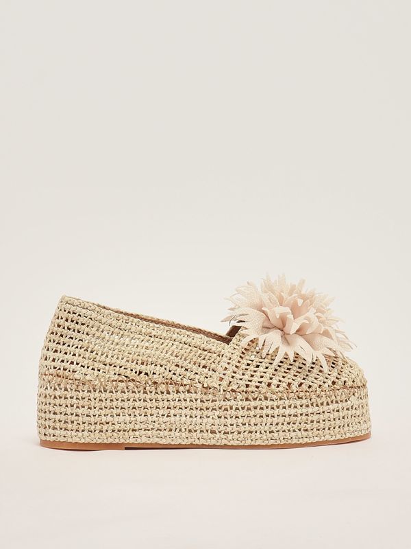 Espadrillas donna in rafia 122259fp Naturale