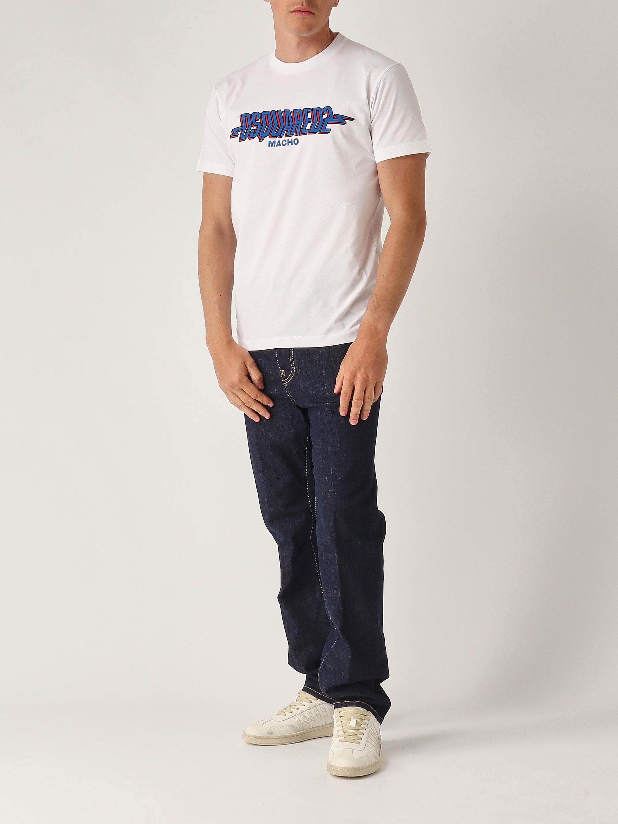 Men's cotton T-shirt s71gd1552s23009 White | Caposerio.com