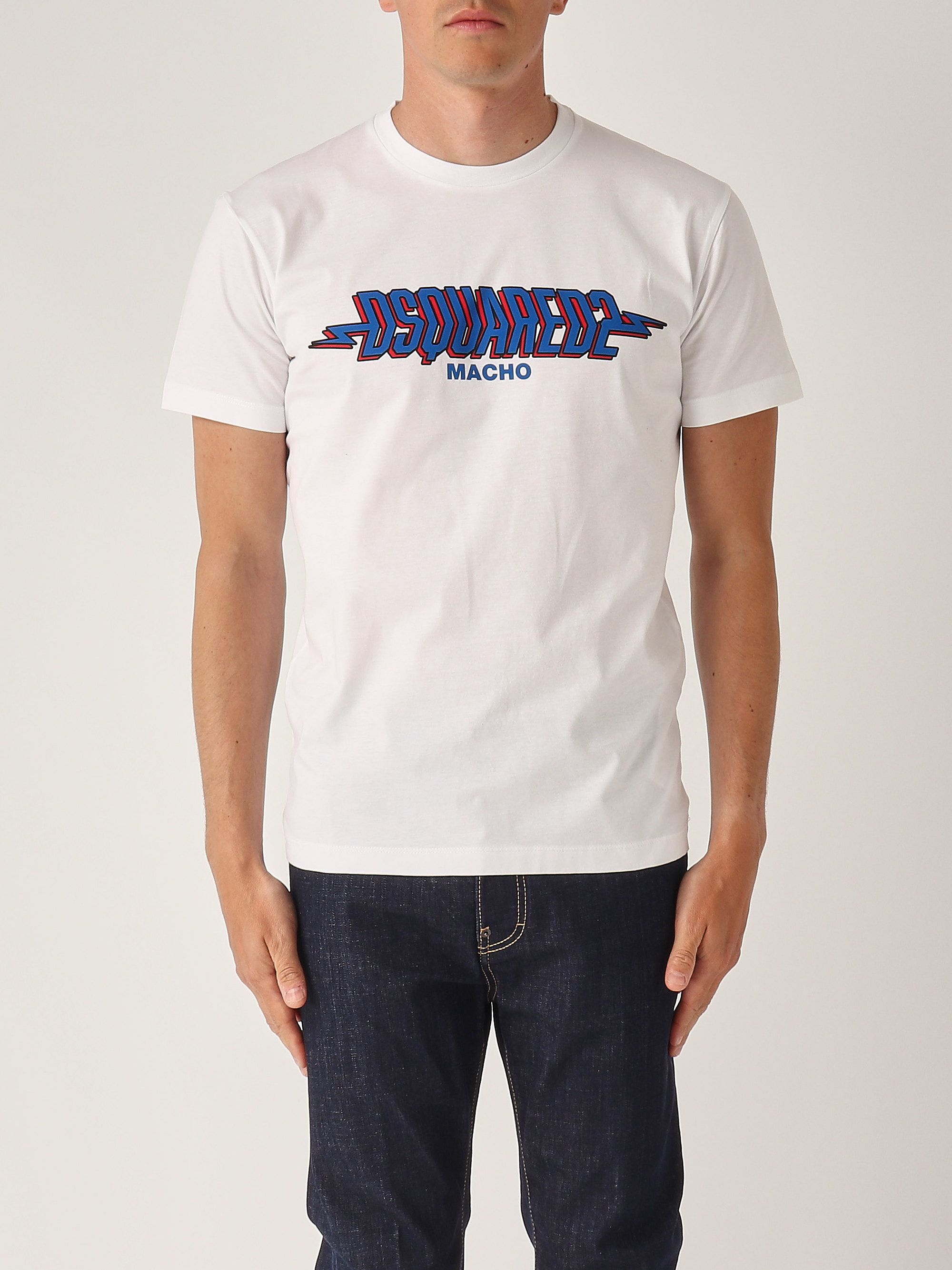 Tシャツ・カットソー DSQUARED2 Men T-shirt White S71GD1552S23009 100 Men's cotton T-shirt s71gd1552s23009 White | Caposerio.com