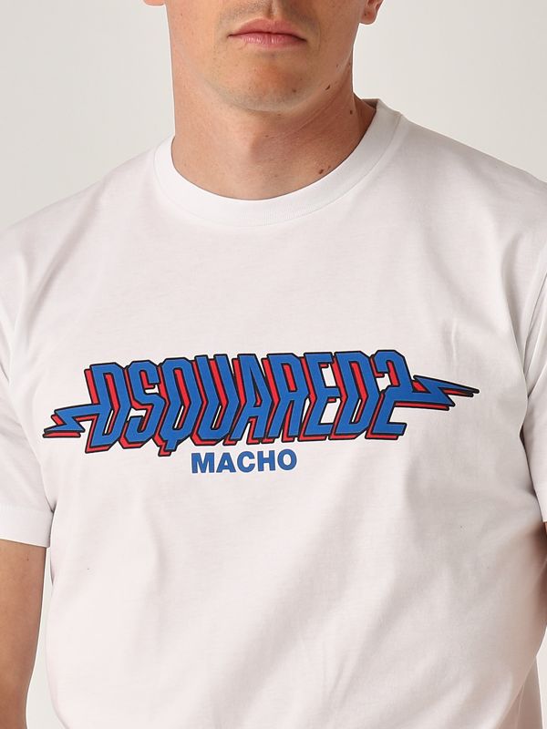 Tシャツ・カットソー DSQUARED2 Men T-shirt White S71GD1552S23009 100 Men's cotton T-shirt s71gd1552s23009 White | Caposerio.com