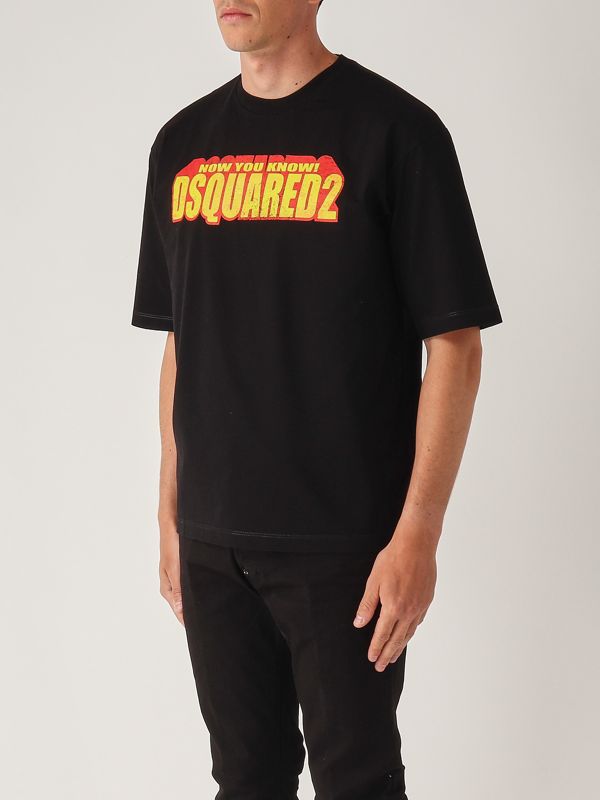 Tシャツ・カットソー DSQUARED2 Men T-shirt Black S71GD1552S23009 900 Men's cotton T-shirt s71gd1553s23009 Black | Caposerio.com
