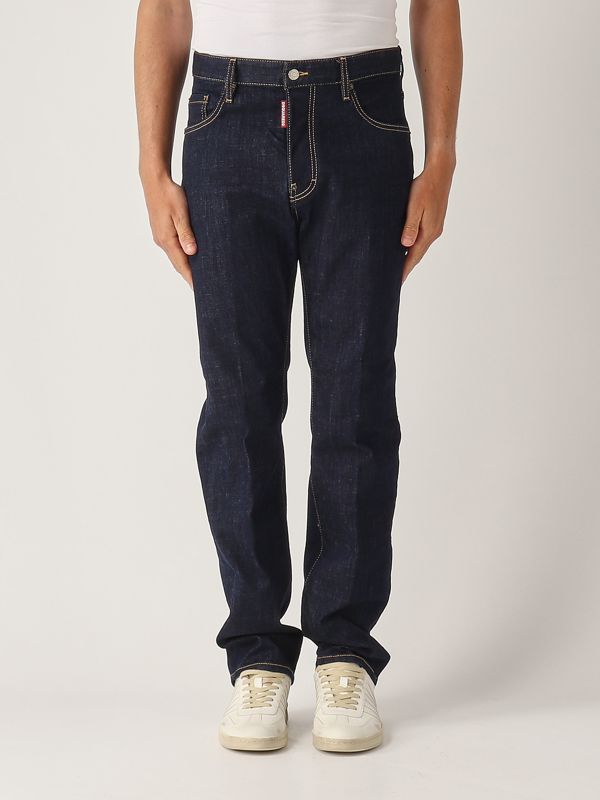 Men's 642 stretch cotton jeans s74lb1421s30664 Dark Denim