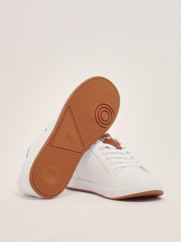 4. Child leatherette sneakers White-Leather Polo Ralph Lauren rl02431103