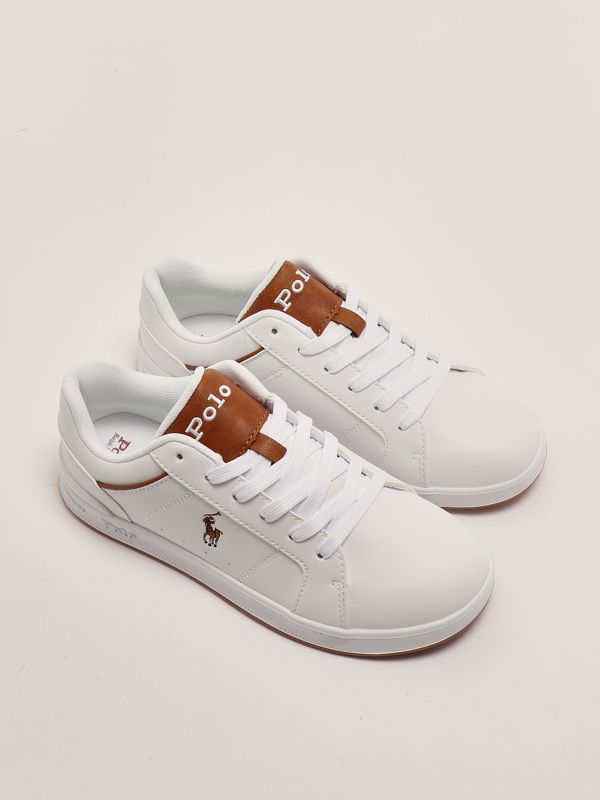 2. Child leatherette sneakers White-Leather Polo Ralph Lauren rl02431103