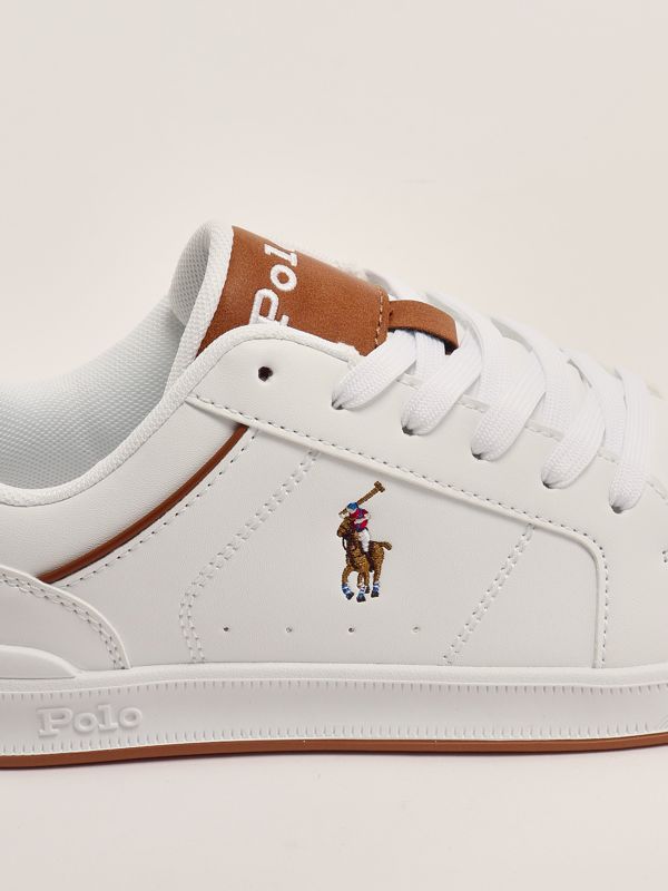 5. Child leatherette sneakers White-Leather Polo Ralph Lauren rl02431103