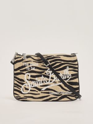 3. Pochette Parisienne à effet de paille pour femme Zebra 0010 Emb
