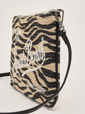 5. Pochette Parisienne à effet de paille pour femme Zebra 0010 Emb