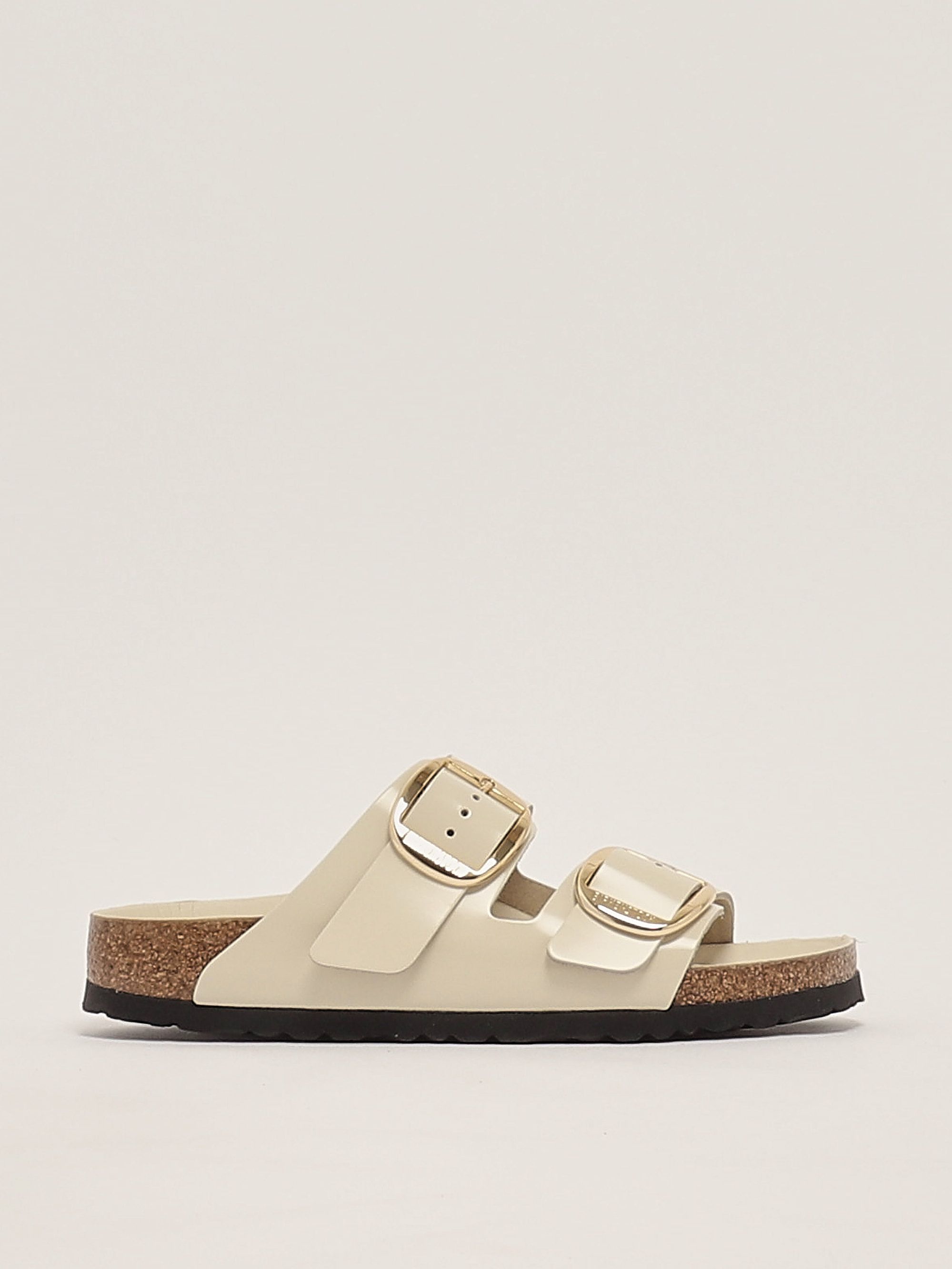 Arizona Big Buckle natural leather sandals for women 1026128