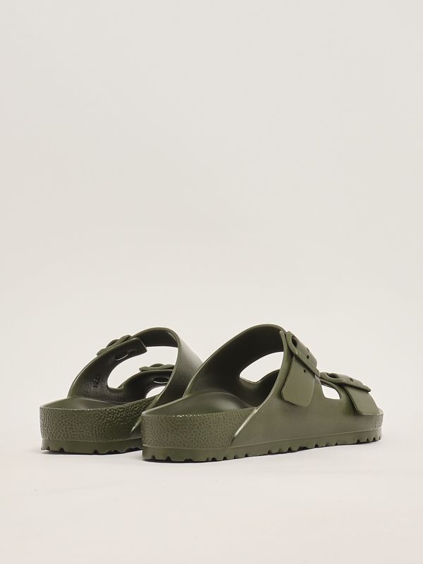 サンダル BIRKENSTOCK Army green rubber Arizona slippers Birkenstock Arizona Essentials EVA Slides Army Green Rubber