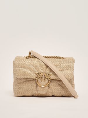3. Love Puff Tasche aus Bast für Frauen Beige