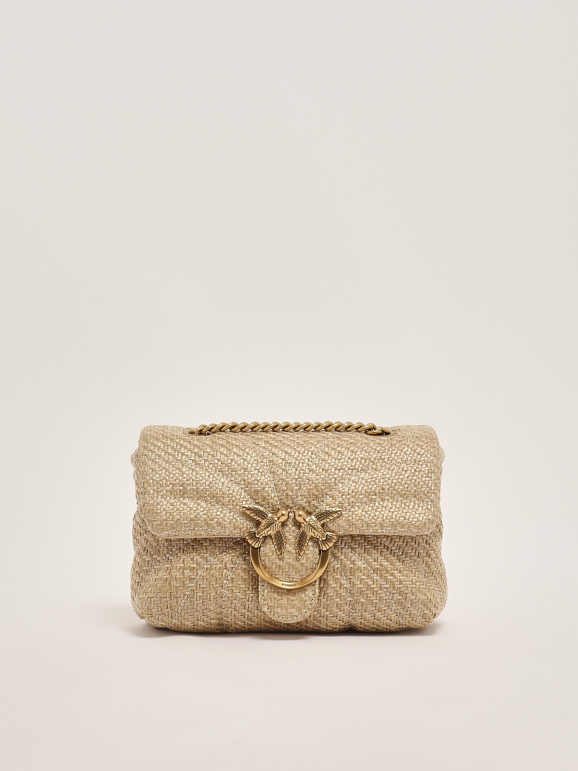 Women's Love Puff mini raffia bag 100039a2c8 Beige