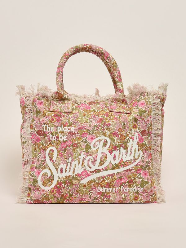 1. Borsa donna Vanity Liberty in cotone Rosa MC2 Saint Barth vani025