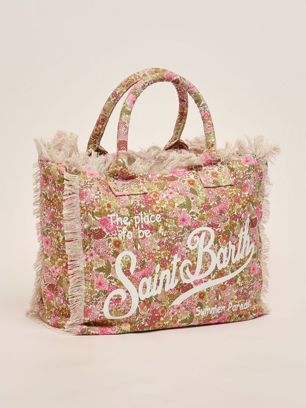 2. Borsa donna Vanity Liberty in cotone Rosa MC2 Saint Barth vani025