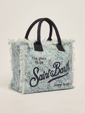 2. Borsa donna Vanity Liberty in cotone Celeste