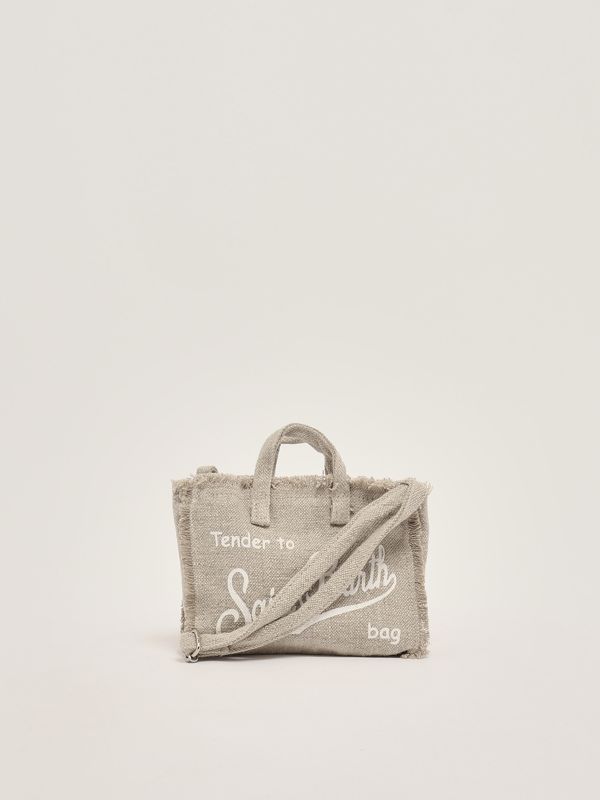 3. Women's linen phone bag Beige MC2 Saint Barth phone002