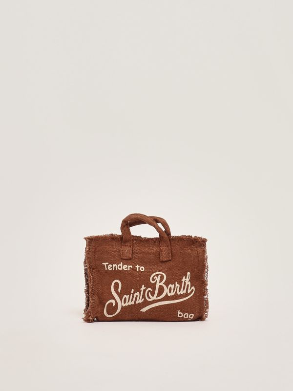 1. Women's linen phone bag Brown MC2 Saint Barth phone002