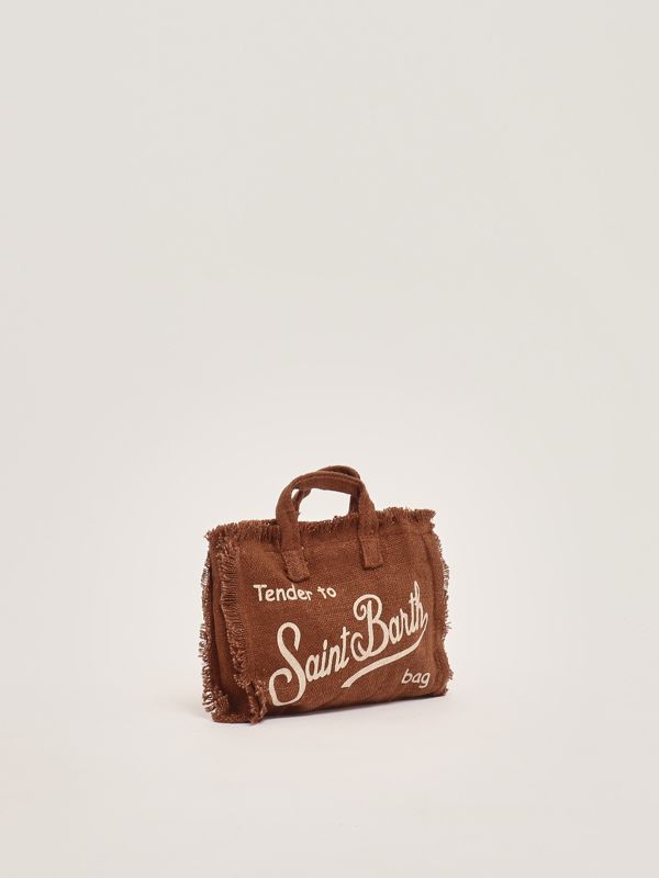 2. Women's linen phone bag Brown MC2 Saint Barth phone002