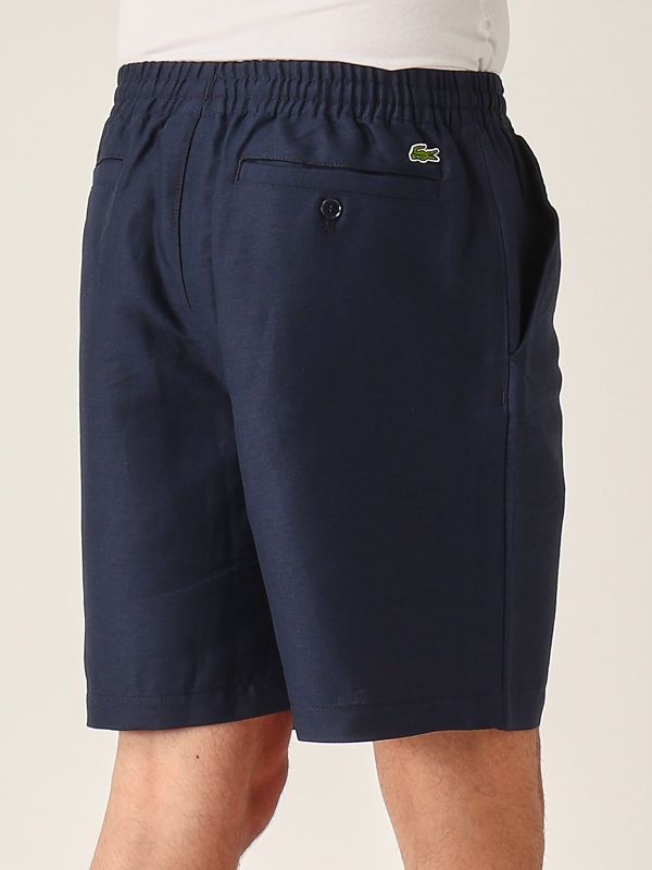 4. Linen blend shorts for men Navy Lacoste gh9121