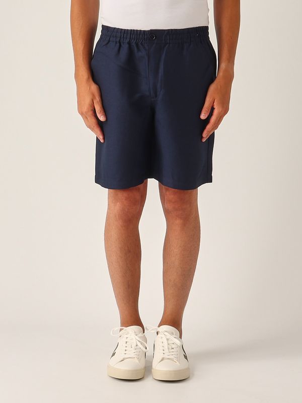 1. Linen blend shorts for men Navy Lacoste gh9121