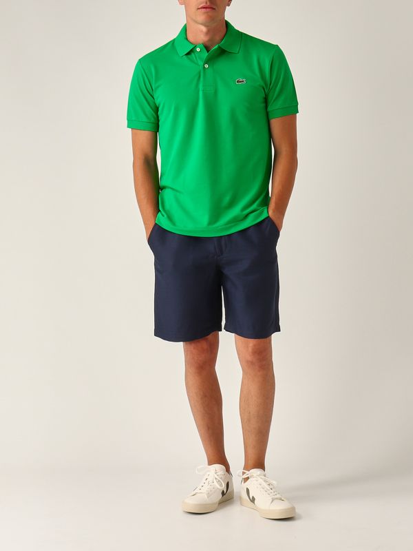 5. Linen blend shorts for men Navy Lacoste gh9121