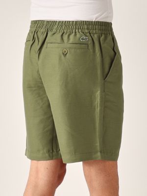 4. Linen blend shorts for men Khaki Green