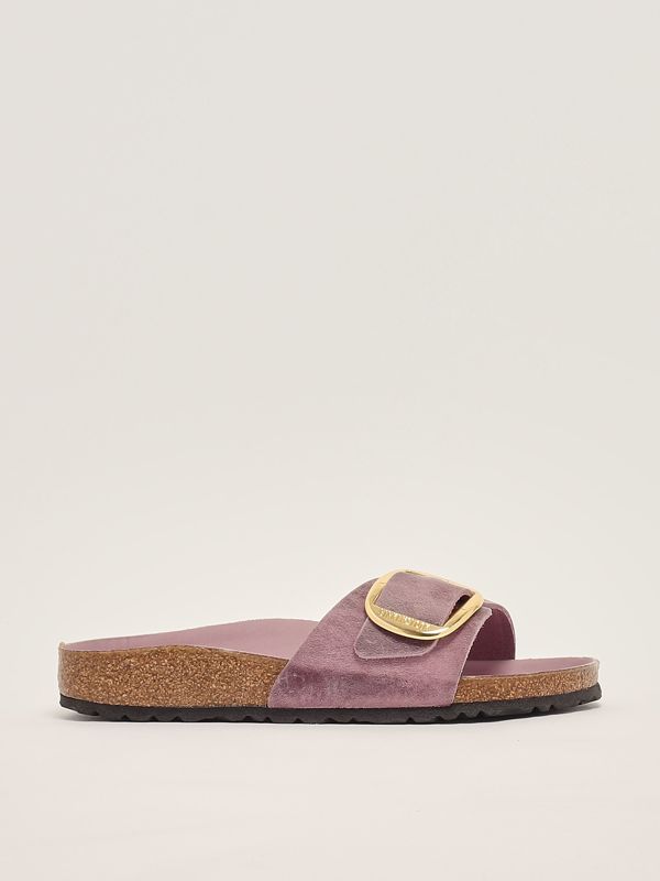 1. Madrid Big Buckle oiled leather sandals for women Lavender Birkenstock 1029300
