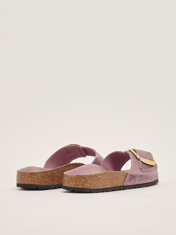 3. Madrid Big Buckle oiled leather sandals for women Lavender Birkenstock 1029300