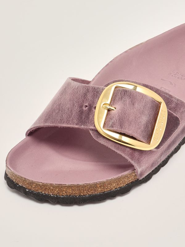5. Madrid Big Buckle oiled leather sandals for women Lavender Birkenstock 1029300
