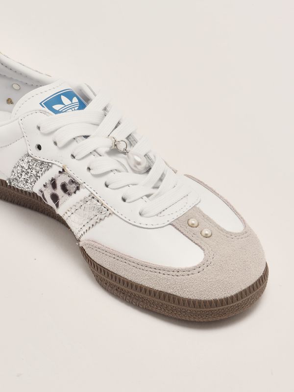 adidas gazelle silver green womens ADIDAS women's sneakers samba og w ih3979 brown leather