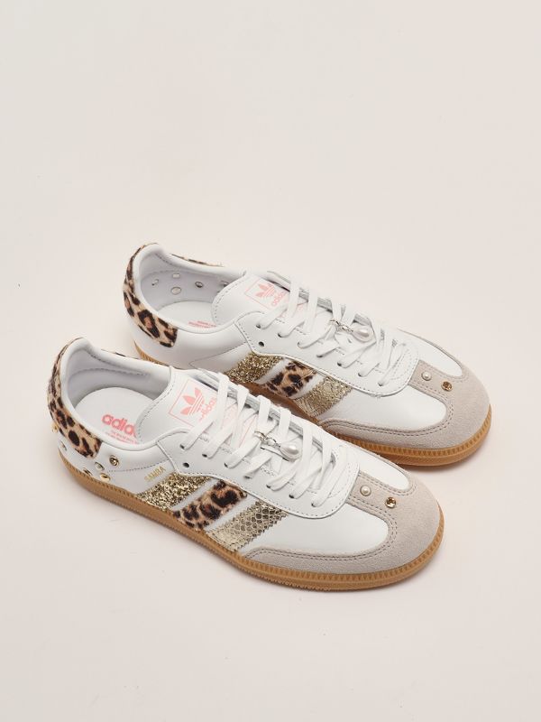 Adidas customized by Seddys Women's Samba leather sneakers - Gold |  Caposerio.com