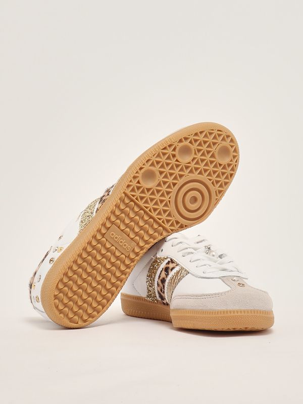 adidas gazelle silver green womens adidas Originals Women's Samba OG "Preloved Red Leopard"