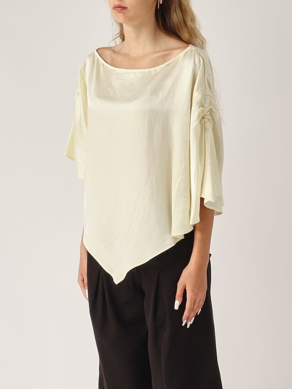 2. Blusa donna Breath in raso Beige Pinko 104671a2bu