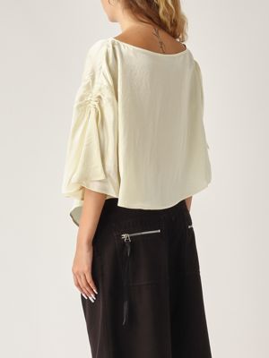 3. Blusa donna Breath in raso Beige