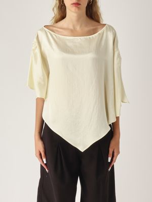 1. Blusa donna Breath in raso Beige