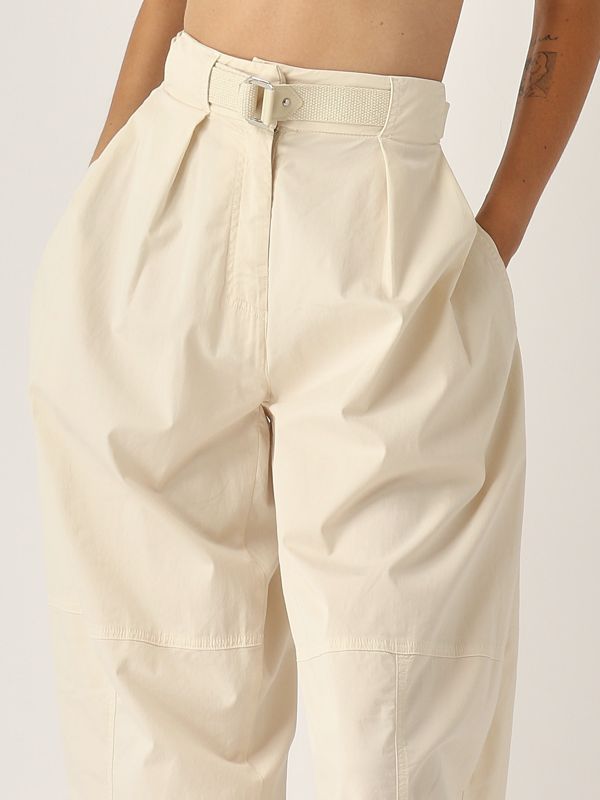4. Yann stretch cotton trousers for women Chalk Pinko 105139a2l8