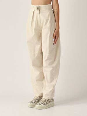 2. Yann stretch cotton trousers for women Chalk