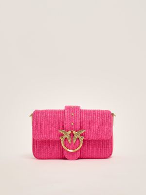 Pinko Love One Mini Light raffia Bag for women 103335a1rq