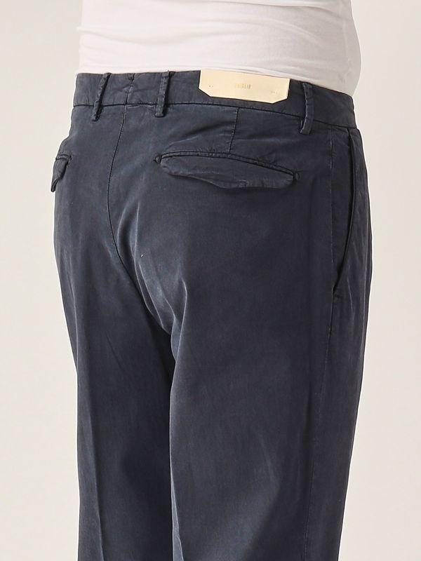 4. Pantalon en tencel et coton extensible pour homme Bleu Briglia bg21324051