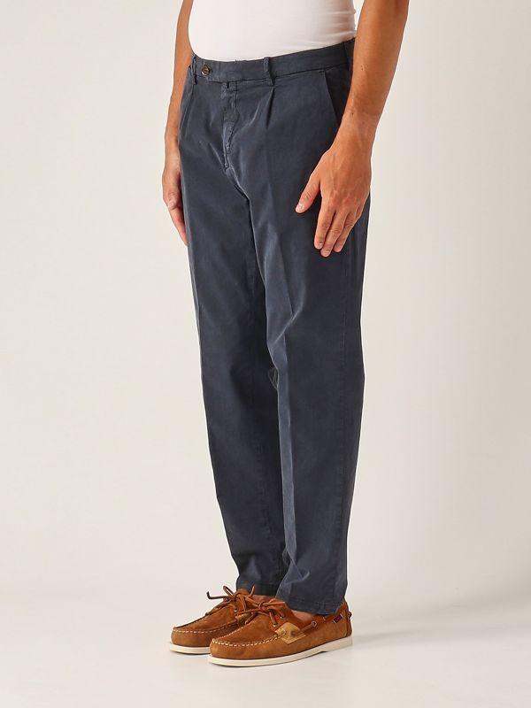 2. Pantalon en tencel et coton extensible pour homme Bleu Briglia bg21324051
