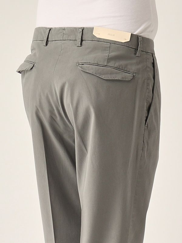 4. Pantalon en tencel et coton extensible pour homme Gris Briglia bg21324051