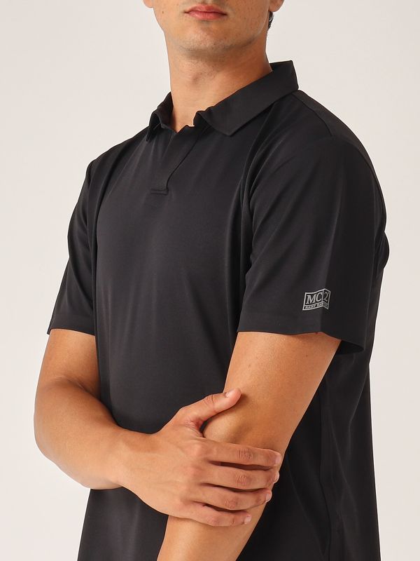 4. Men's polo shirt in technical fabric Black MC2 Saint Barth chm0001