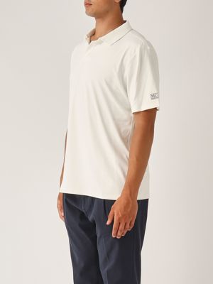 2. Men's polo shirt in technical fabric White
