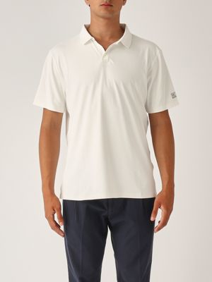 1. Men's polo shirt in technical fabric White