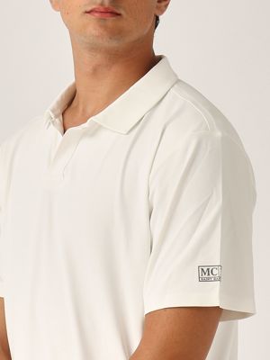 4. Men's polo shirt in technical fabric White