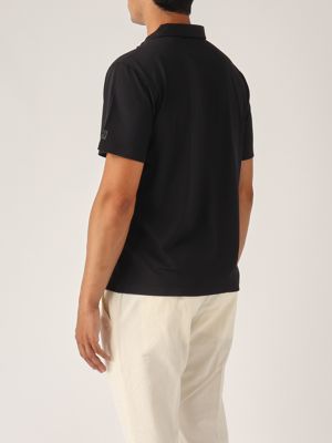 3. Men's polo shirt in technical fabric Black