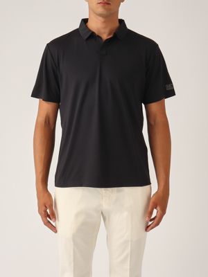 1. Men's polo shirt in technical fabric Black