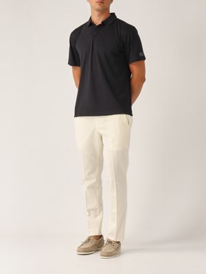 5. Men's polo shirt in technical fabric Black